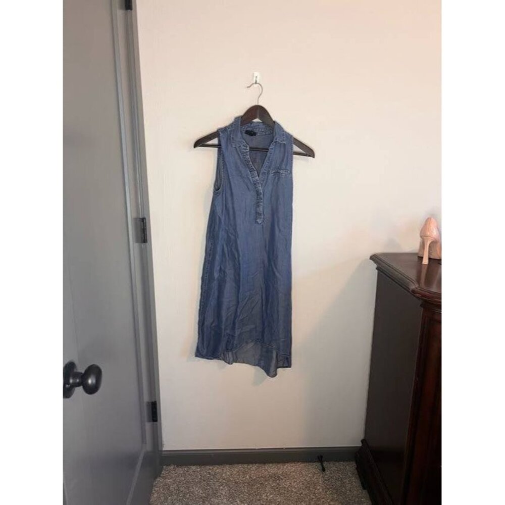 Mossimo Light Denim Shift Dress sleeveless XS Above the knee